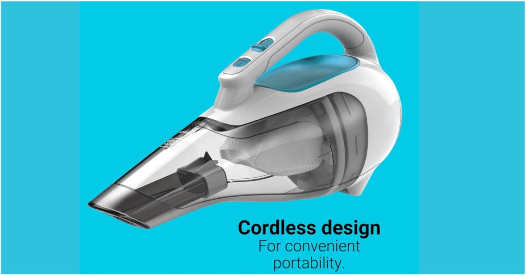 BLACK+DECKER dustbuster Cordless Handheld Vacuum, Flexi Blue Grey White, HHVI315JO42 – VakuumKleena